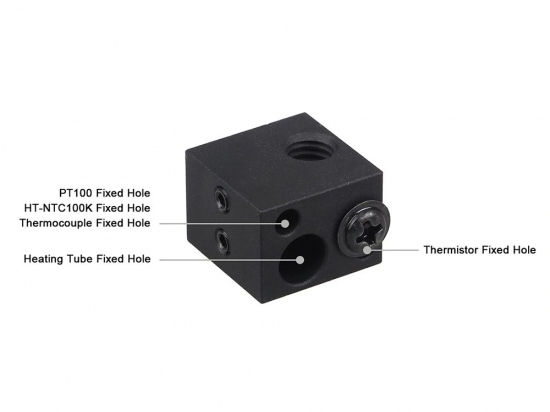Heat block XCR BP6 Zwart